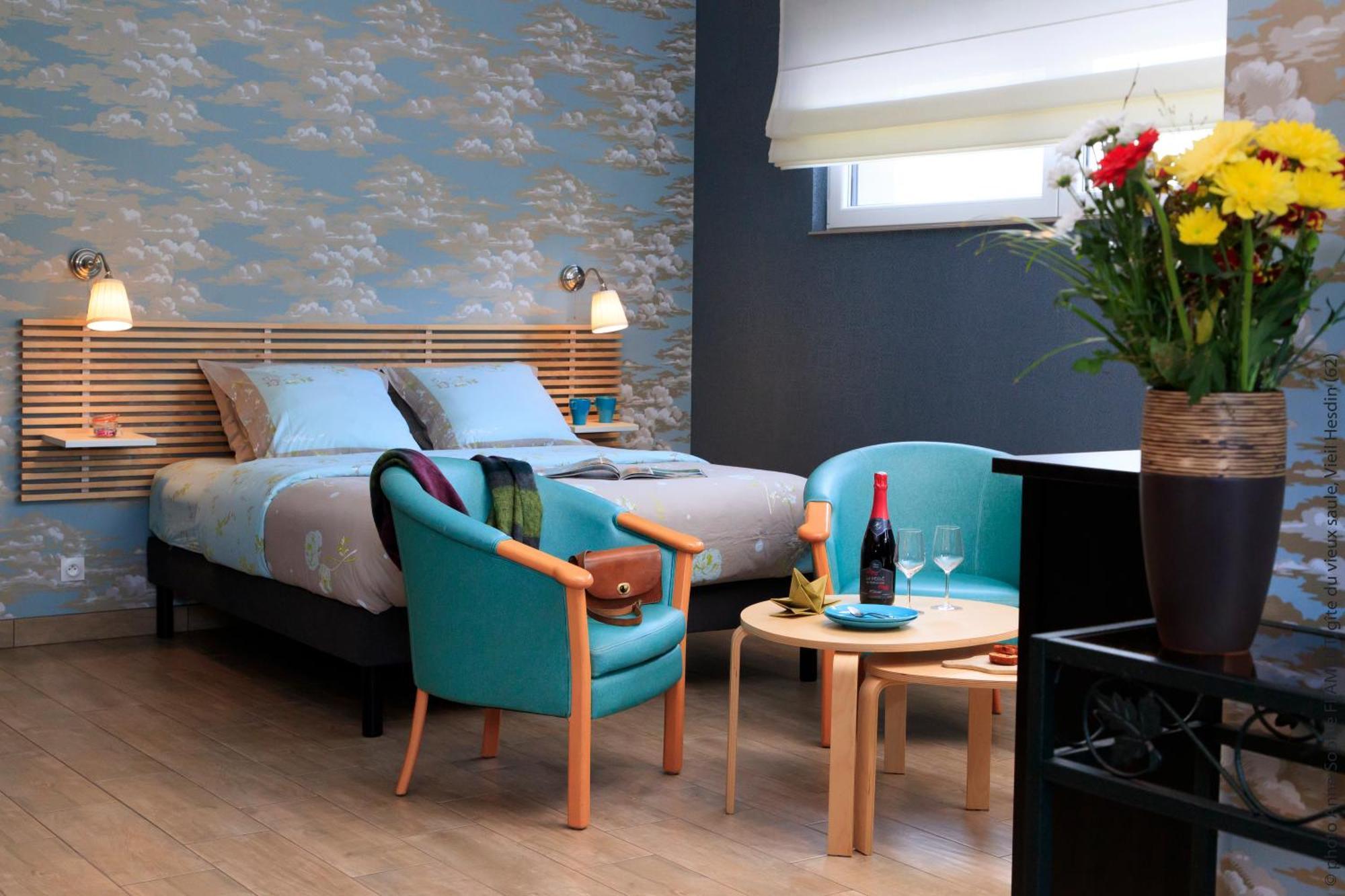 Gite Du Vieux Saule 1 Gite Avec Spa Privatif Pour 2 Personnes 1 Suite Familiale Sans Spa Vieil-Hesdin المظهر الخارجي الصورة