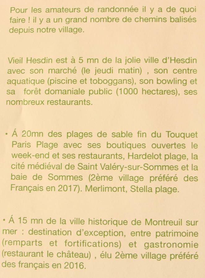 Gite Du Vieux Saule 1 Gite Avec Spa Privatif Pour 2 Personnes 1 Suite Familiale Sans Spa Vieil-Hesdin المظهر الخارجي الصورة